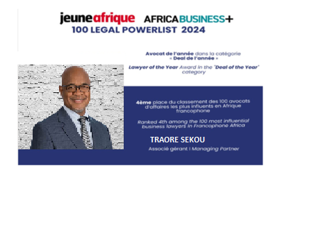 Traore Sekou, Avocat de l’année pour le Deal de l’année (100 Legal Powerlist 2024)